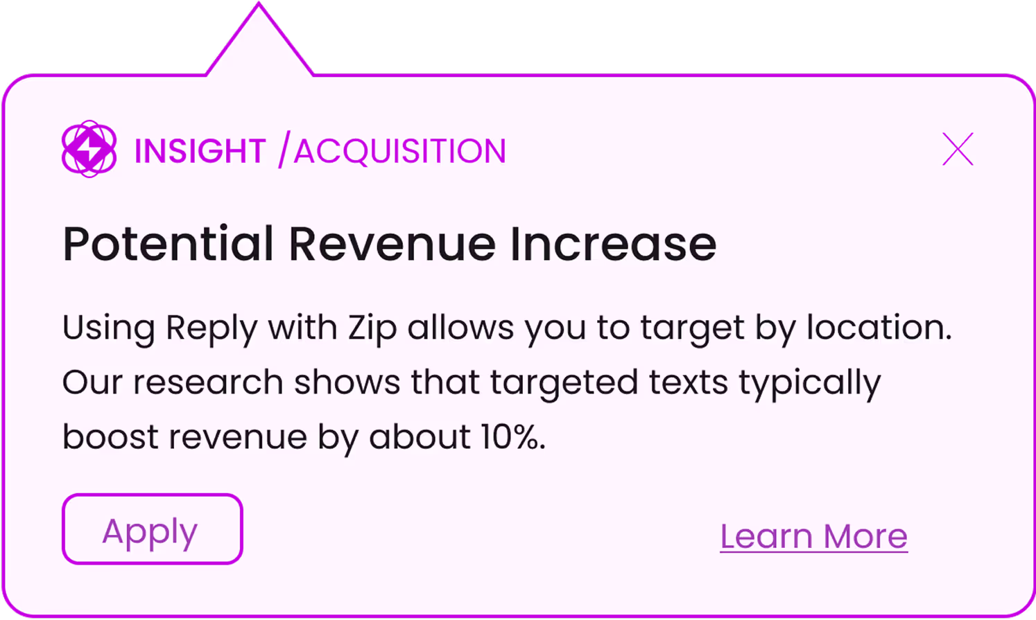 Two phones showing a text message and a rewards membership